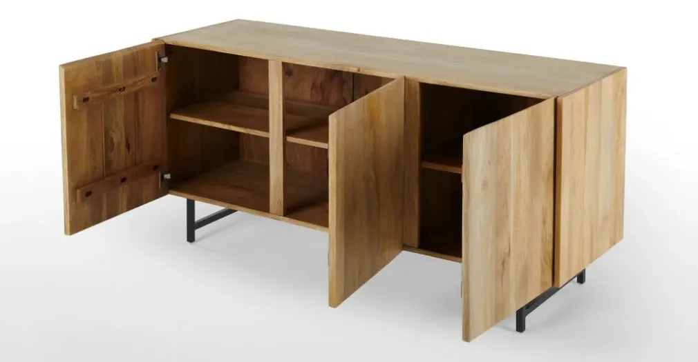 Aparador Aphra 3 puertas – Mango clara y negro