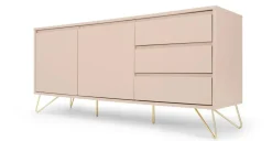 Aparador Elona – Rosa y cobre