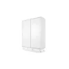 Armario con puertas correderas Elona – Blanco brillante