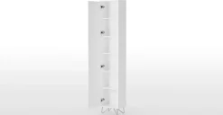 Armario de baño Elona – Blanco y cromo