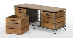 Banco con almacenaje Amph – Negro