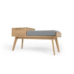 Banco con almacenaje Jenson – Roble