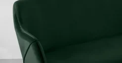 Banco de comedor compacto Lule – Pino terciopelo verde