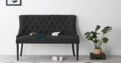 Banco de comedor Flynn – Negro noche