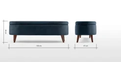 Banco otomana Lulu – Indigo