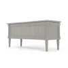 Banco otomana vintage Bourbon – Gris
