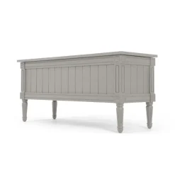 Banco otomana vintage Bourbon – Gris
