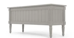 Banco otomana vintage Bourbon – Gris