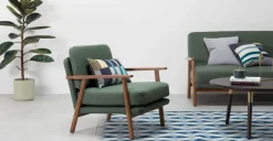 Butaca Acento Lars – Verde Darby
