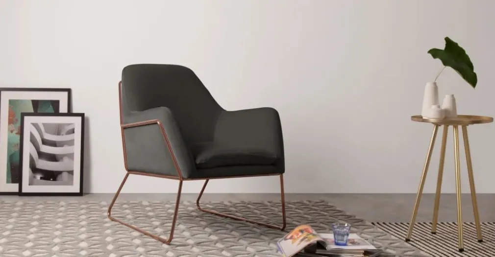 Butaca Frame – Gris Hormigón