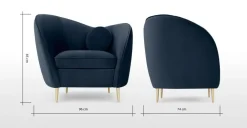 Butaca Kooper – Azul Zafiro
