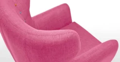 Butaca Kubrick – Rosa Chicle Con Botones de Colores