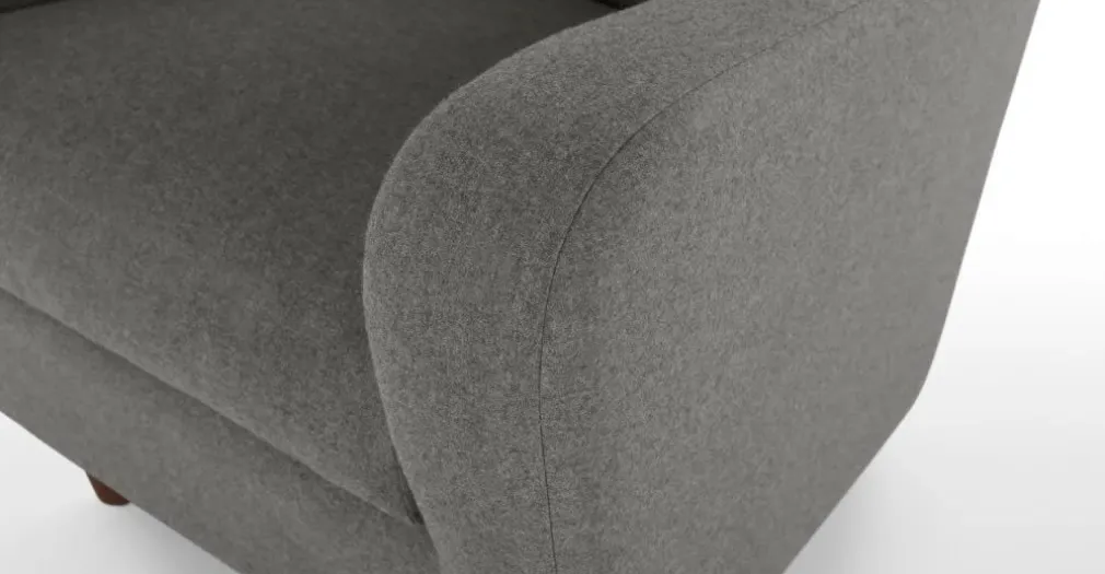 Butaca Slump – Gris Níquel