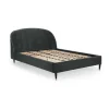 Cama Europea Margot – Terciopelo Gris Medianoche