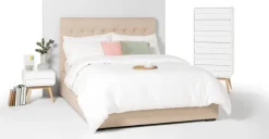 Cómoda Alta Esme – Blanco y Fresno