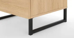 Cómoda Alta Hopkins – Efecto Roble y Blanco