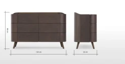Cómoda Ancha Ada – Roble Oscuro