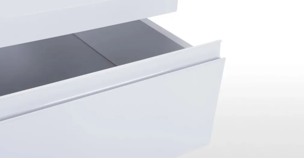 Cómoda Ancha Elona – Blanco Brillante