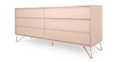Cómoda Ancha Elona – Rosa Empolvado