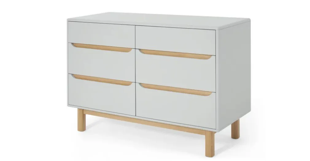 Cómoda Ancha Jayden – Gris y Roble