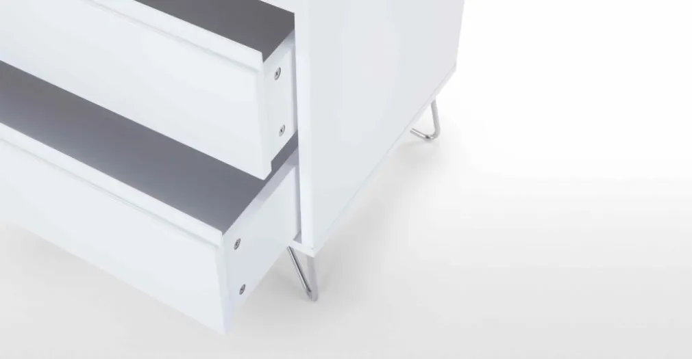 Cómoda Elona – Blanco Brillante