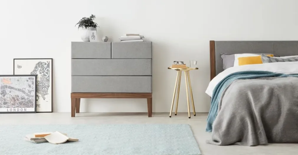 Cómoda Lansdowne – Nogal y Gris Garza
