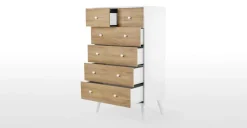 Cómoda Larsen – Efecto Roble & Blanco