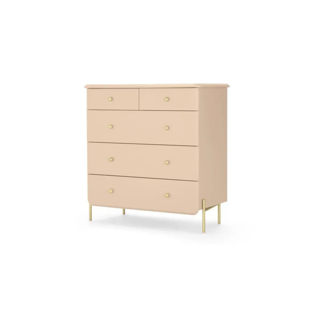 Cómoda Maddie – Rosa y Dorado