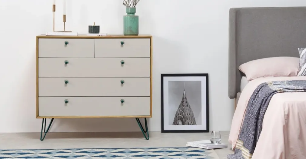Cómoda Multi Dotty – Roble y Gris