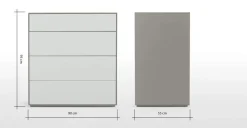 Cómoda Stretto – Tonos Gris