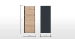 Cómoda Stu – Efecto Roble y Azul Océano