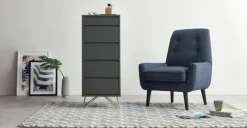 Cómoda Tocador Elona – Gris Carbón