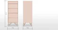 Cómoda Tocador Elona – Rosa Empolvado