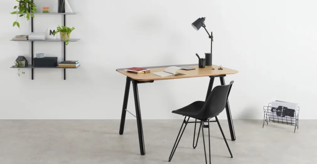 Escritorio Blaise – Roble y negro