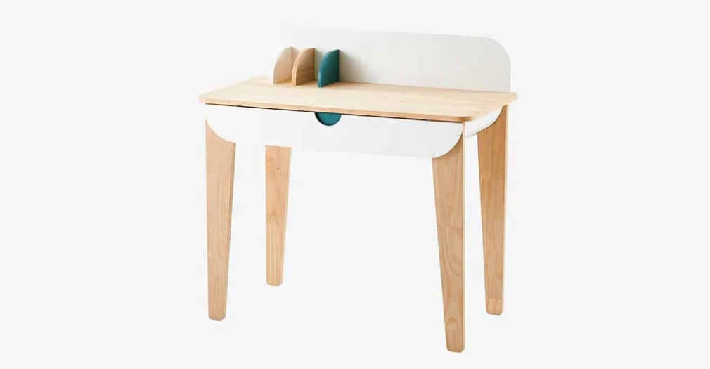 Escritorio Ligne Seventies – Blanco y Rosa