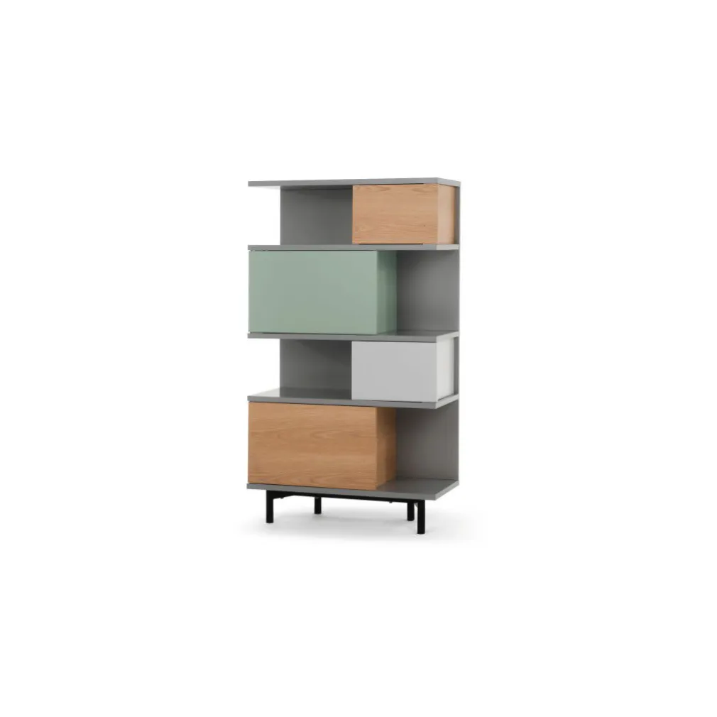 Estantería alta Fowler – Roble multicolor