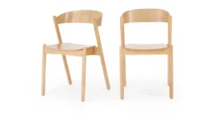 Juego de dos sillas de comedor Yaunti – Fresno