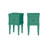 Juego de 2 Mesitas de Noche Vintage Bourbon – Verde