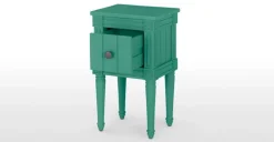 Juego de 2 Mesitas de Noche Vintage Bourbon – Verde