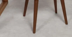 Juego de 2 sillas carver de comedor Lule – Amarillo y nogal