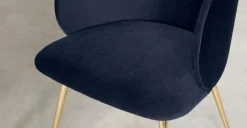 Juego de 2 sillas de comedor Adeline – Azul Real