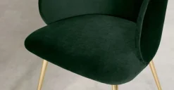 Juego de 2 sillas de comedor Adeline – Verde Pino