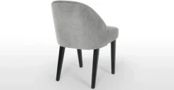 Juego de 2 sillas de comedor Alec – Gris acolchado