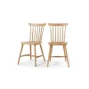 Juego de 2 sillas de comedor Deauville – Roble
