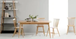 Juego de 2 sillas de comedor Deauville – Roble