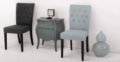 Juego de 2 sillas de comedor Flynn – Gris persa