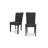 Juego de 2 sillas de comedor Flynn – Negro medianoche