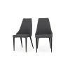 Juego de 2 sillas de comedor Julietta – Gris marga