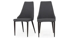 Juego de 2 sillas de comedor Julietta – Gris marga