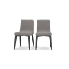 Juego de 2 sillas de comedor Lex – Gris grafito